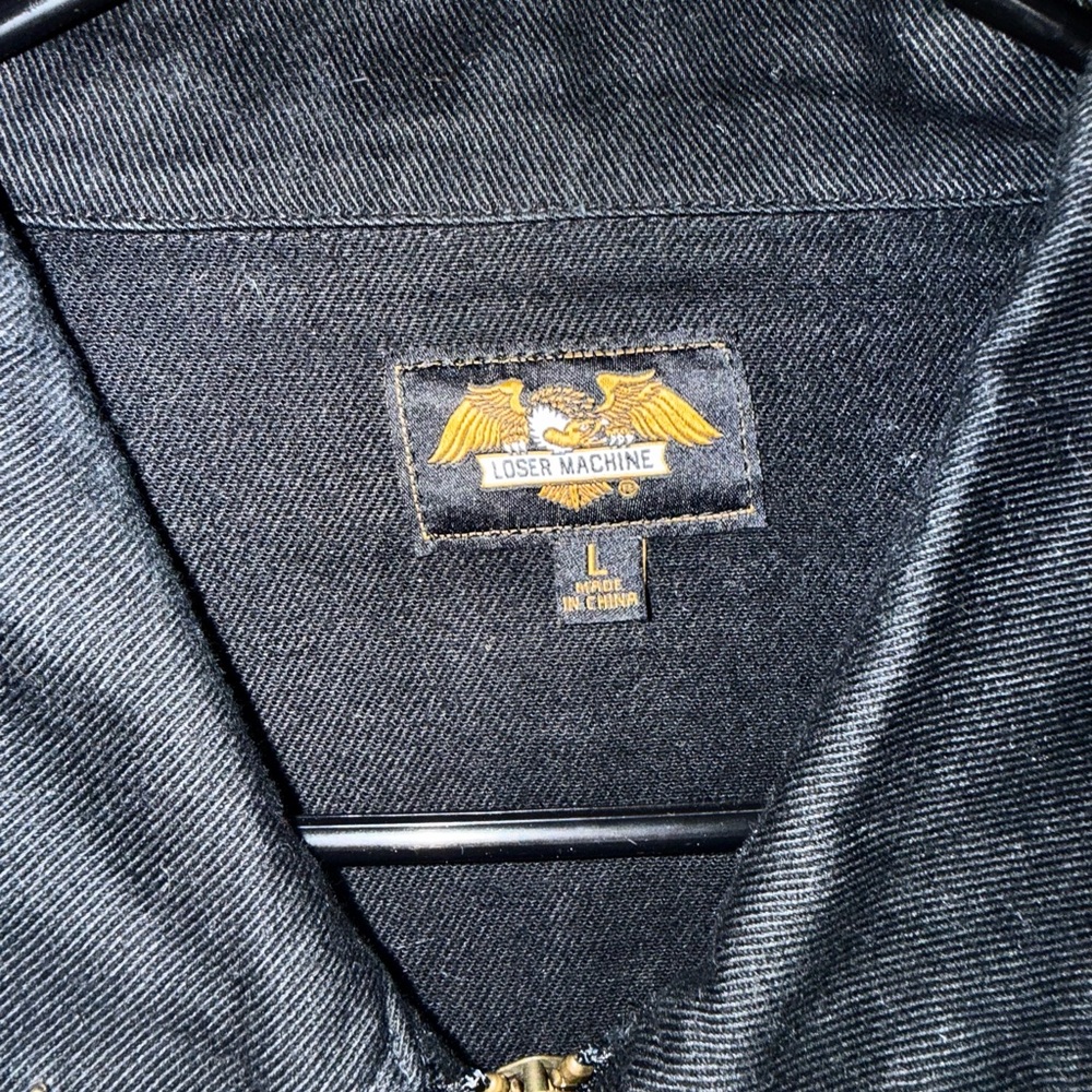 Loser Machine Men's Black Lightweight Utility Work Jacket - Picture 7 of 8